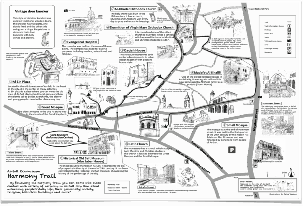 完成したディスカバリートレイル「ハーモニートレイル」のマップ